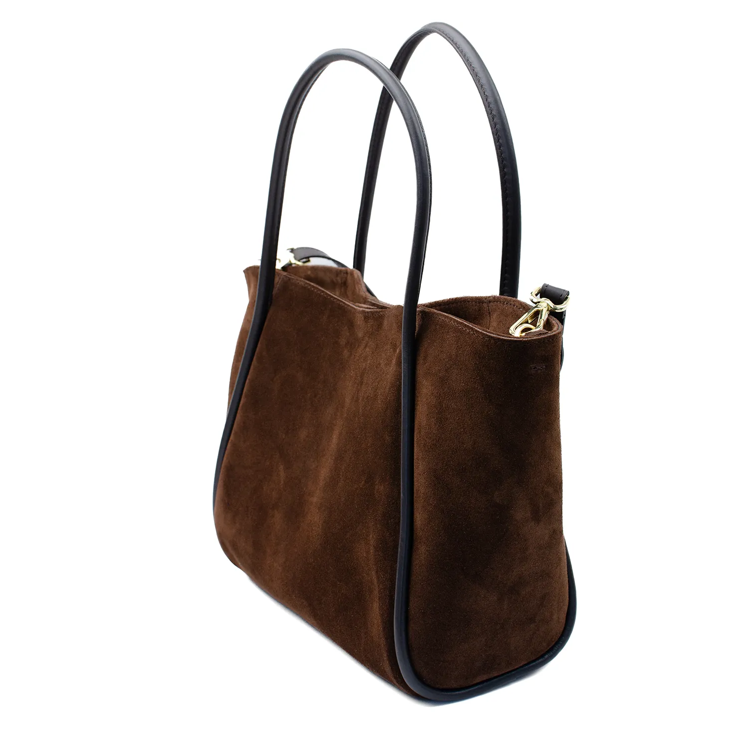 Latalia Florence L shoppingveske chocolate semsket skinn