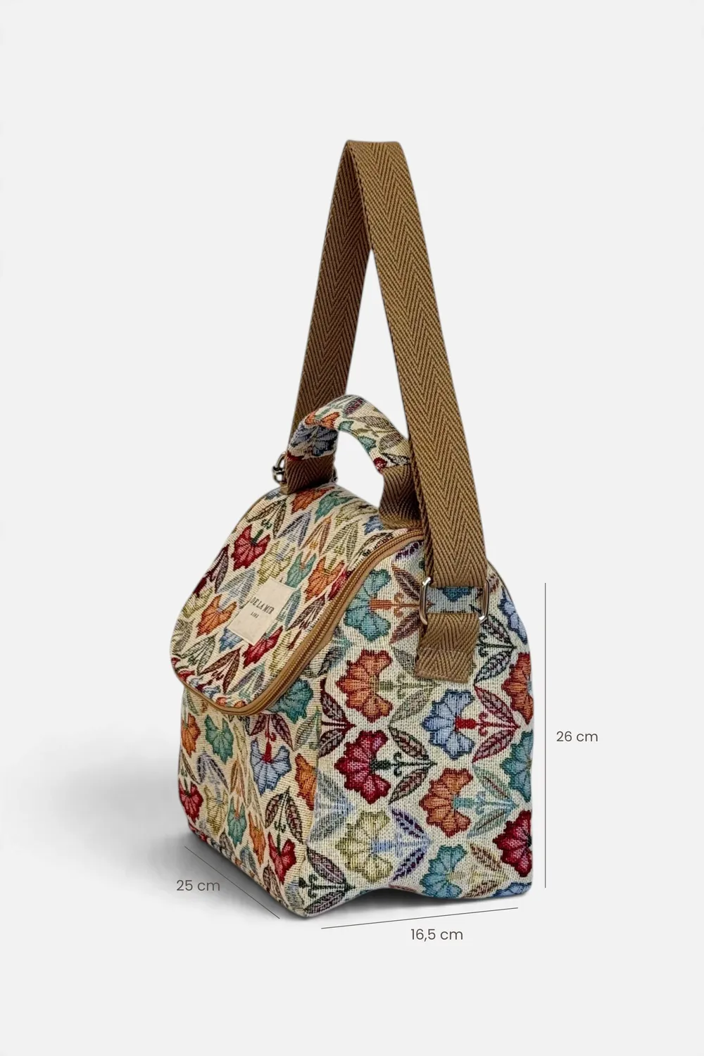 De La Mur Flora kjølebag 26x25 cm blomstret