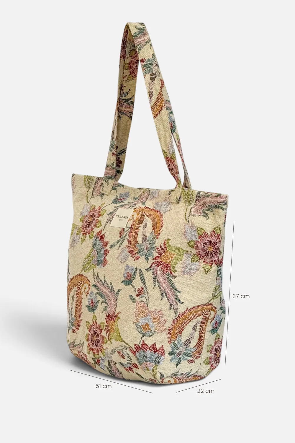 De La Mur Color shopper stor blomstret