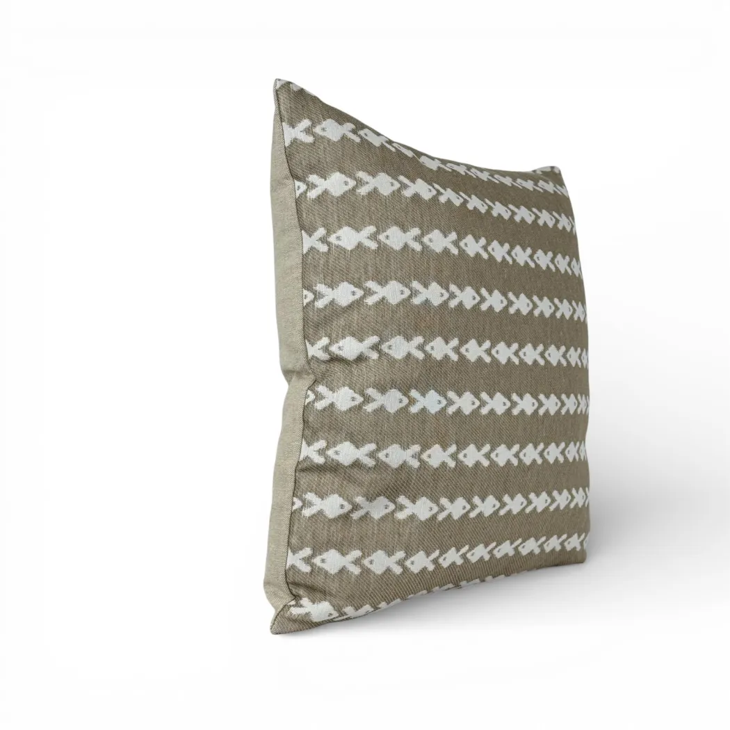 De La Mur Pesc putetrekk 50x50 jacquard beige fisk