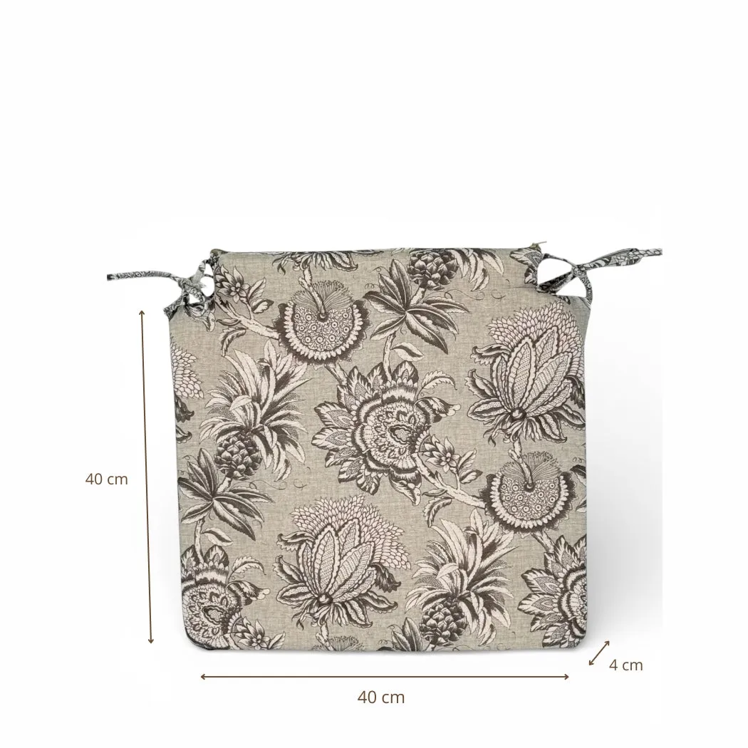 De La Mur Alex stolpute 40 cm grå blomstret