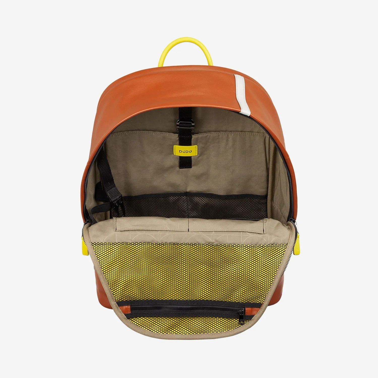 DuDubags Casablanca ryggsekk pearl ekte skinn laptop