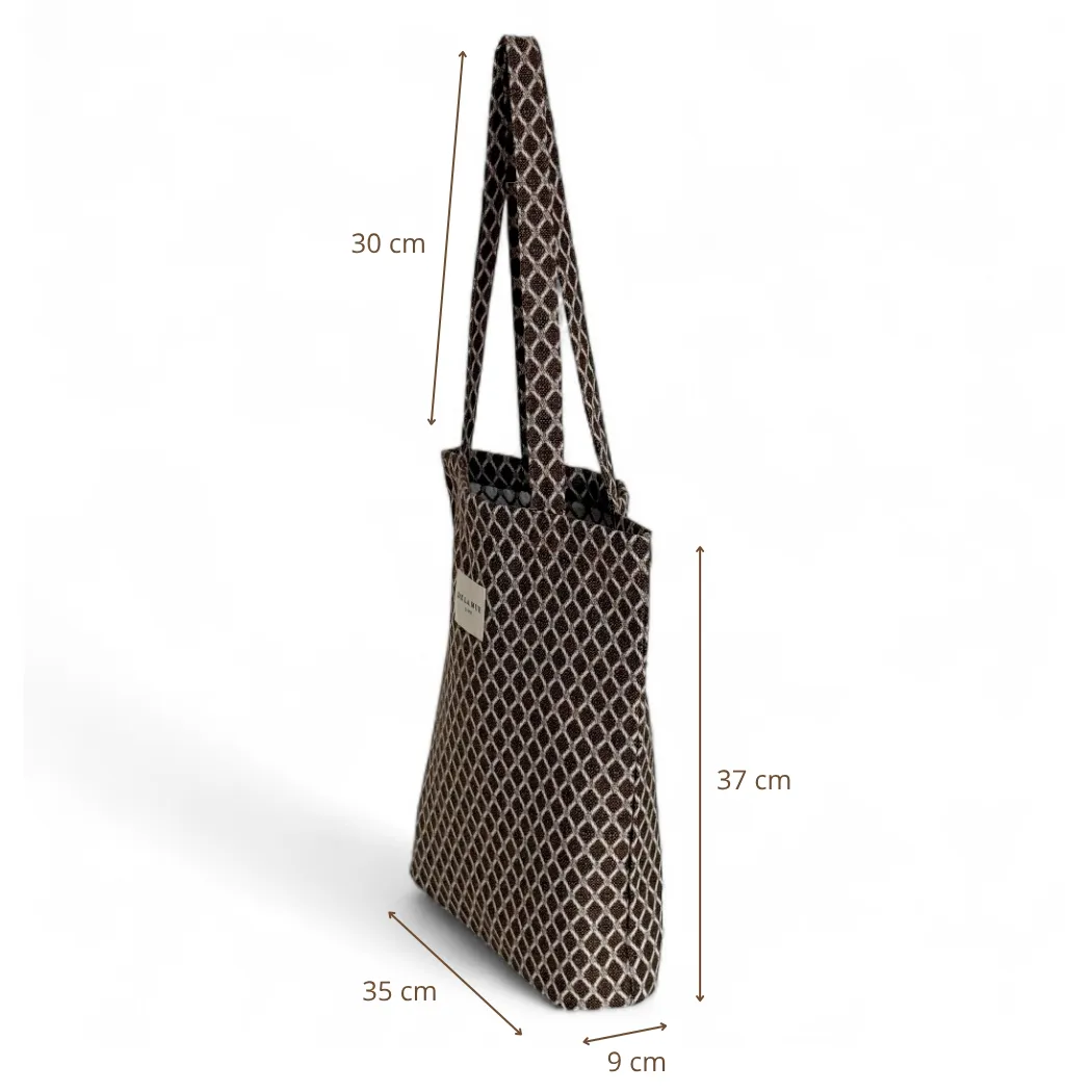 De La Mur Cobre liten totebag 35x37 brun