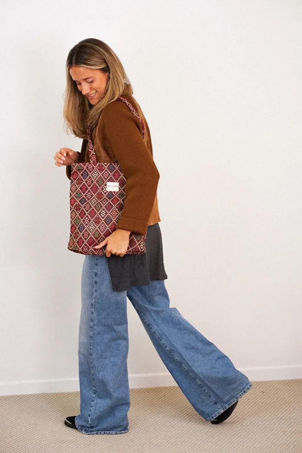 De La Mur Chic tote med glidelås flerfarget