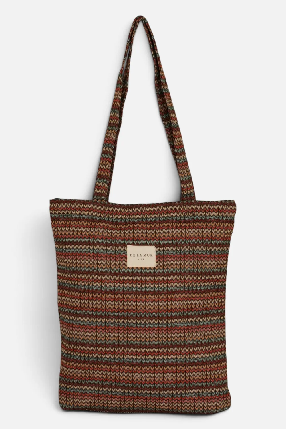 De La Mur Fron totebag 35x36x9 cm glidelås geometrisk