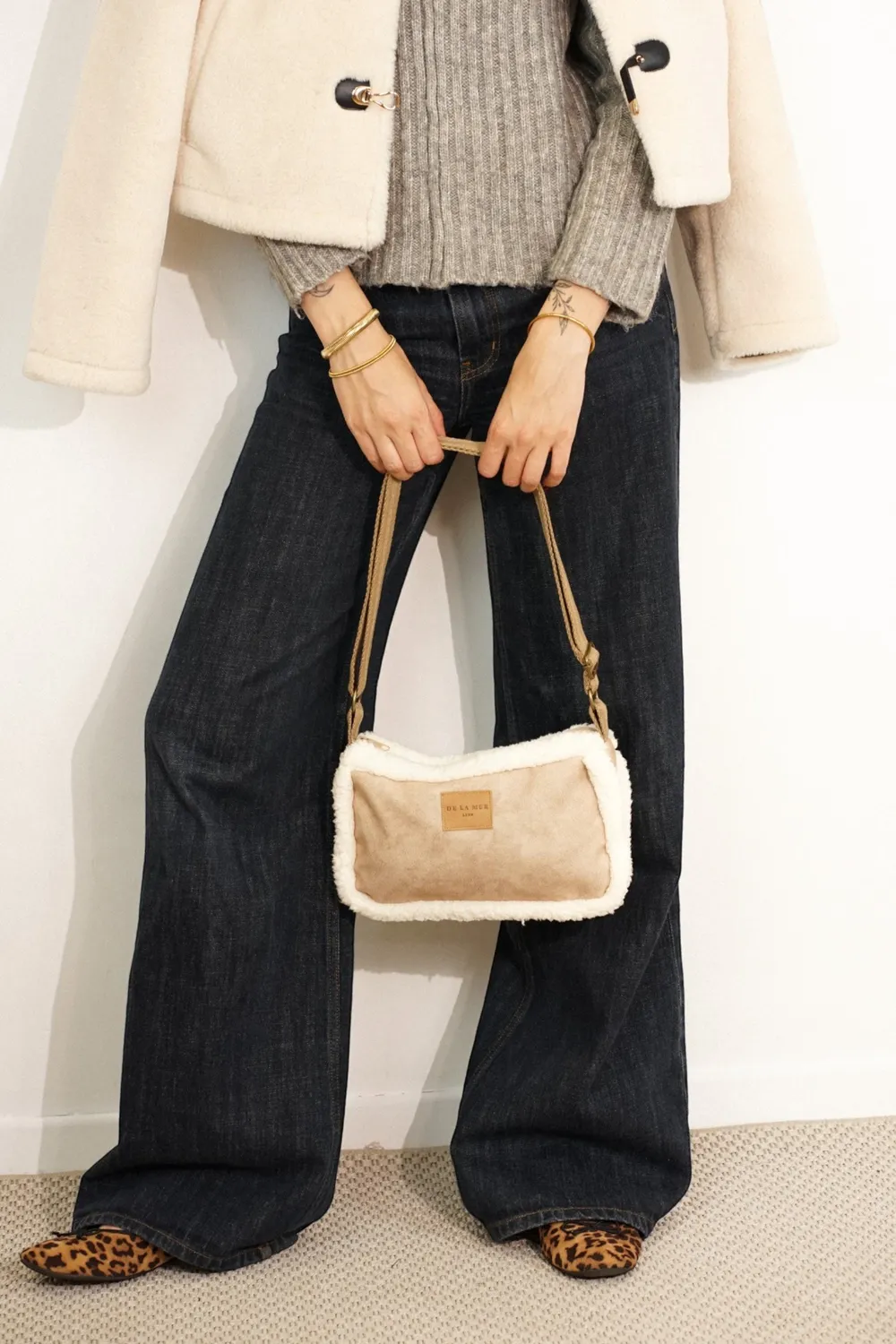 De La Mur Cipria skulderveske liten teddy camel