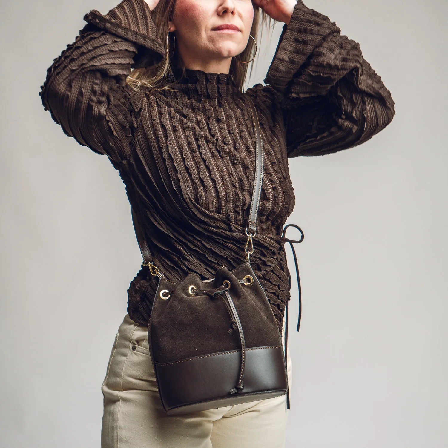 Latalia Avellino skulderveske espresso mocka