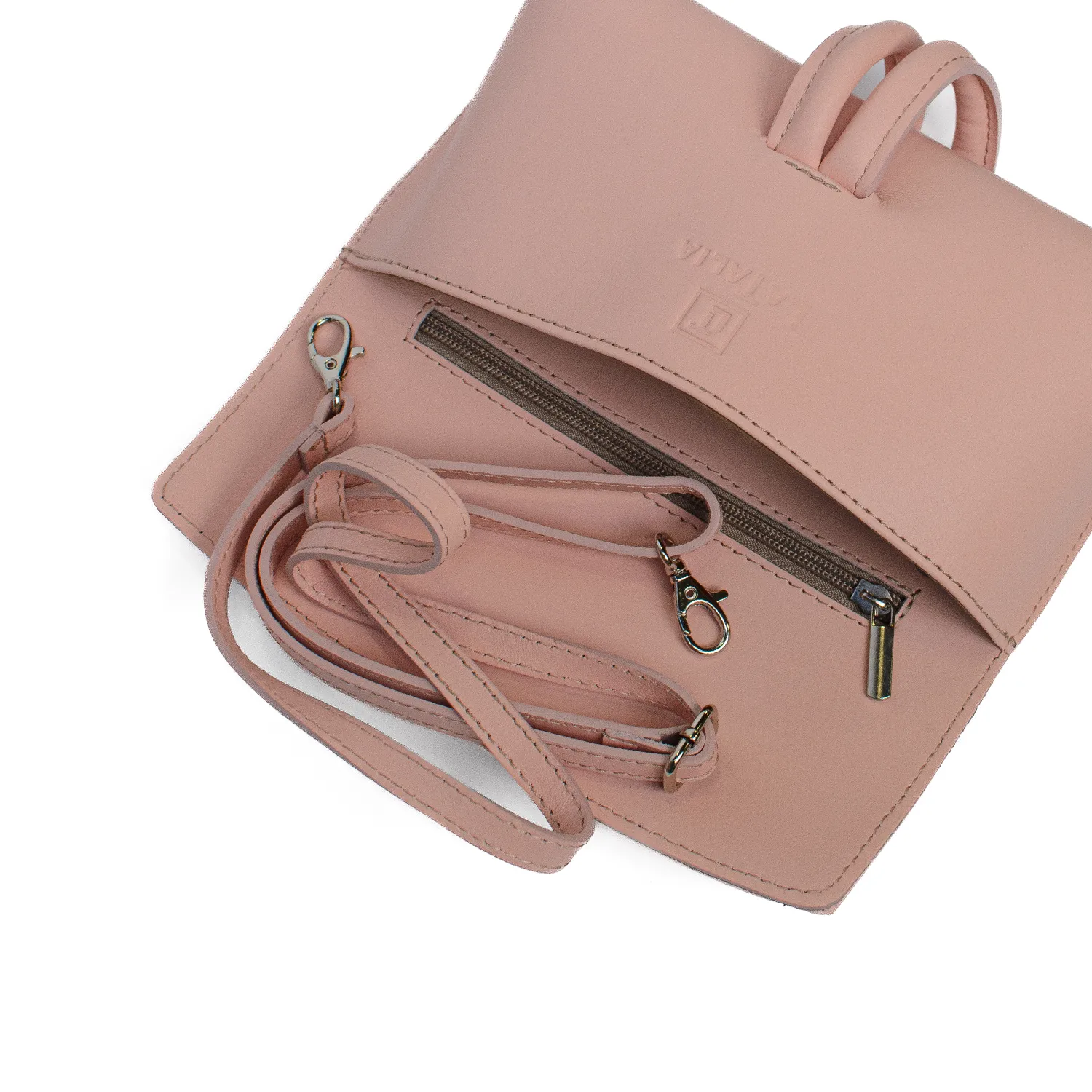 Latalia Barletta miniveske 23x5x13 cm blush nappa