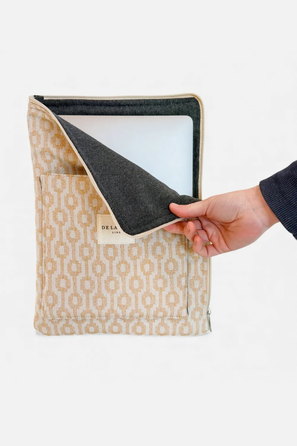 De La Mur Chipre laptopmappe beige mostaza