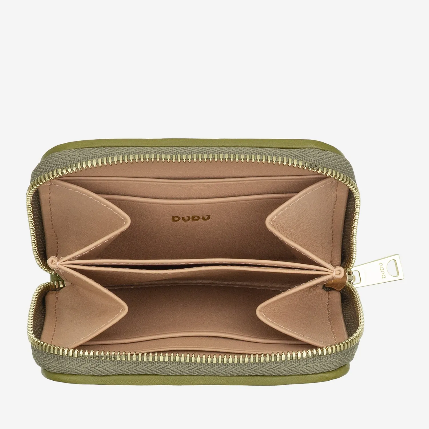 DuDubags Hokkaido lommebok oliven flettet