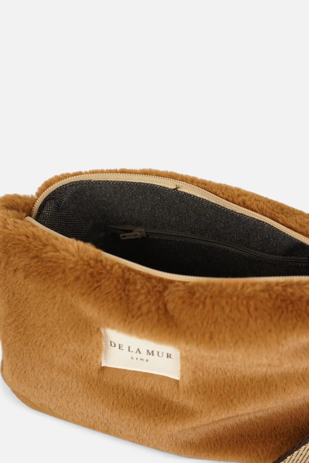 De La Mur Pile clutch veske brun 29x17 cm