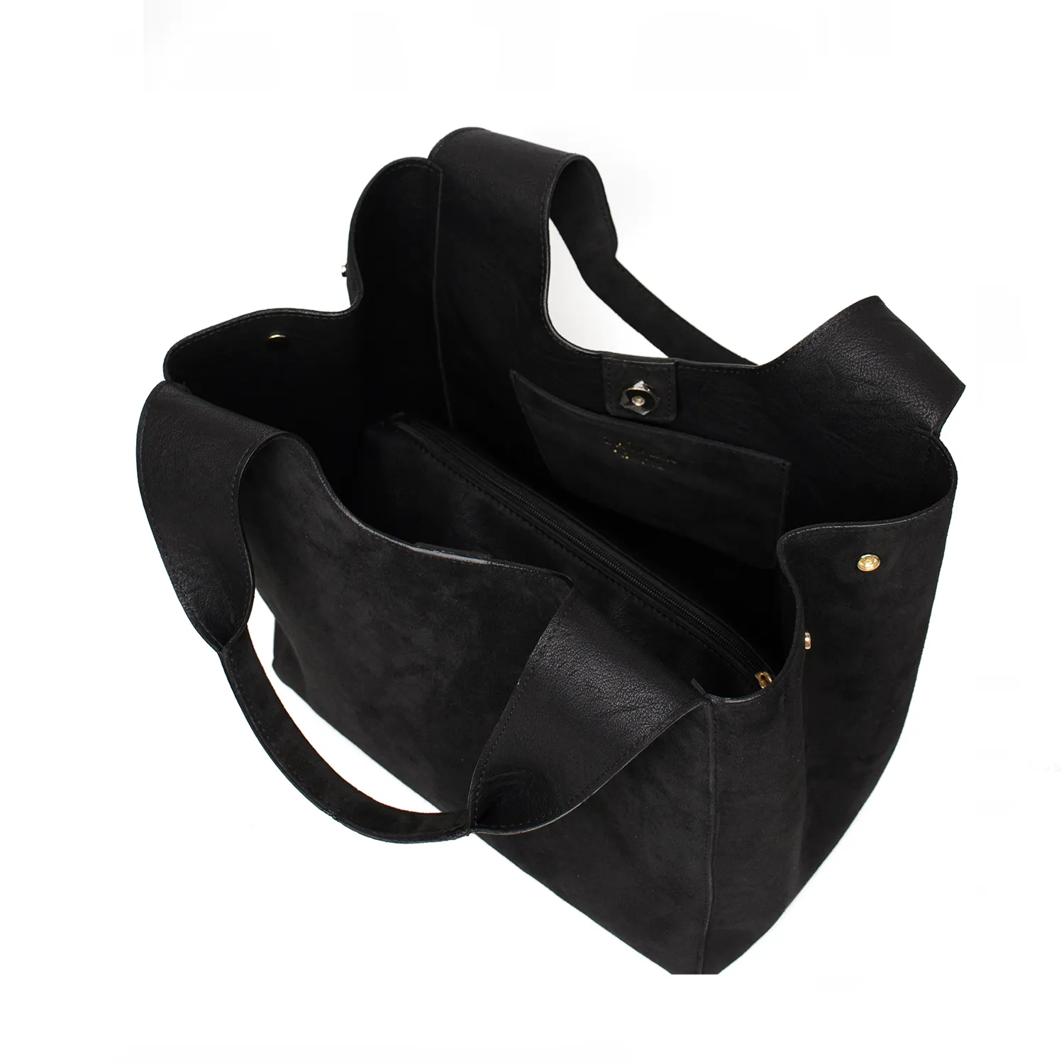 Latalia Salerno XL shopper svart mocka