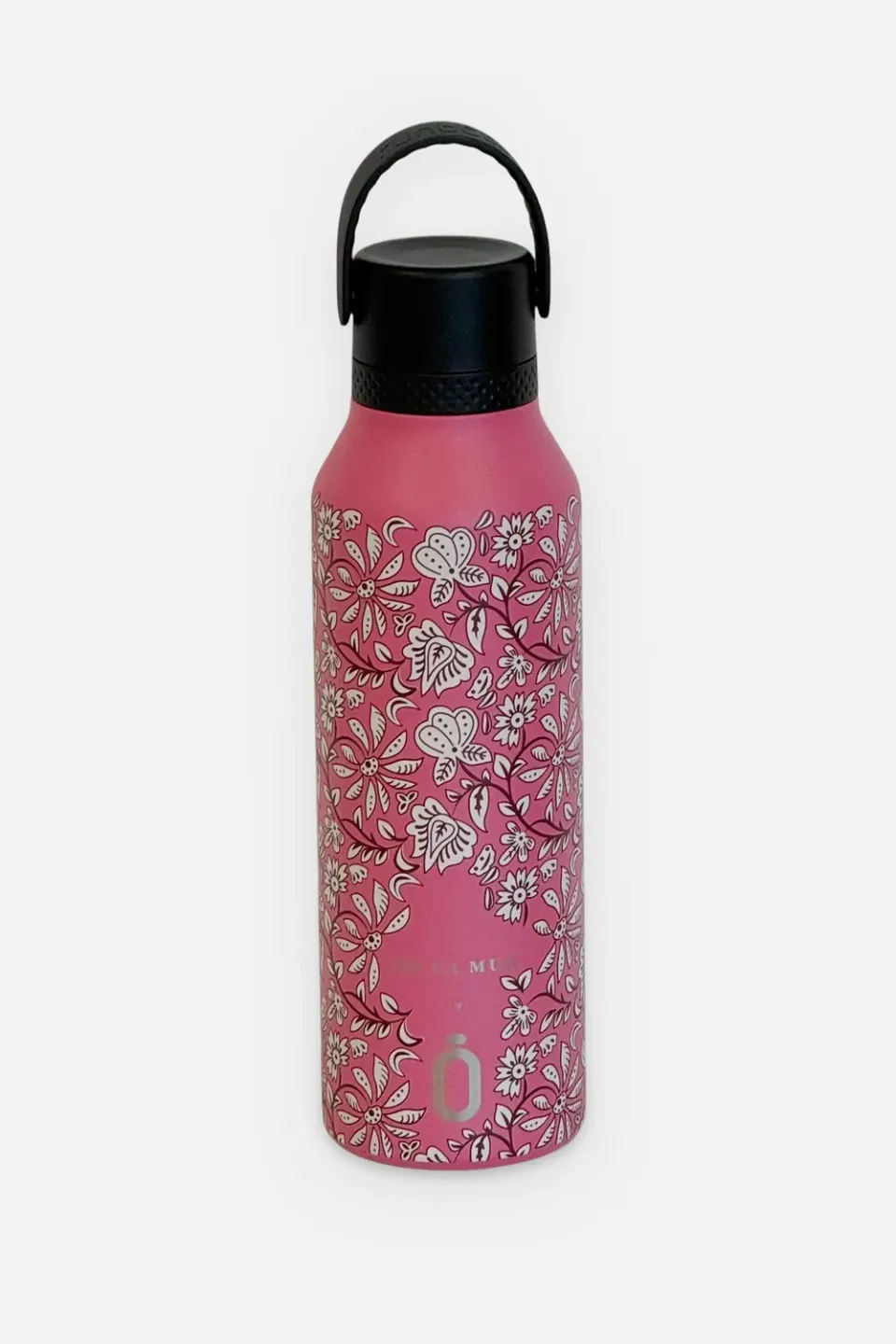 De La Mur Came termoflaske 0,6L rosa blomster stål