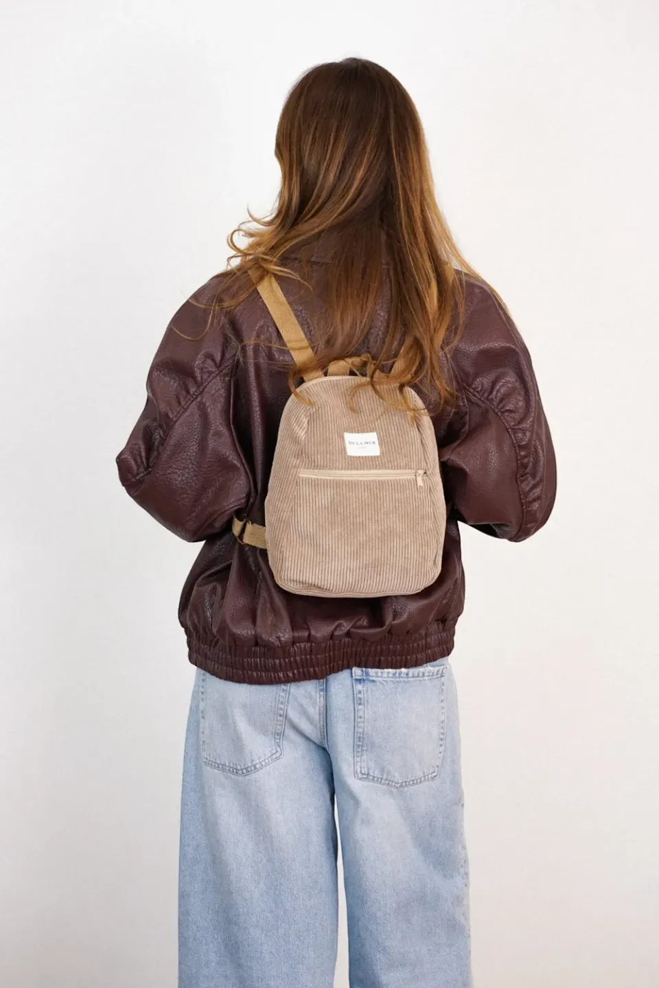 De La Mur Mochila Pequeña Toast ryggsekk beige 28x31x10