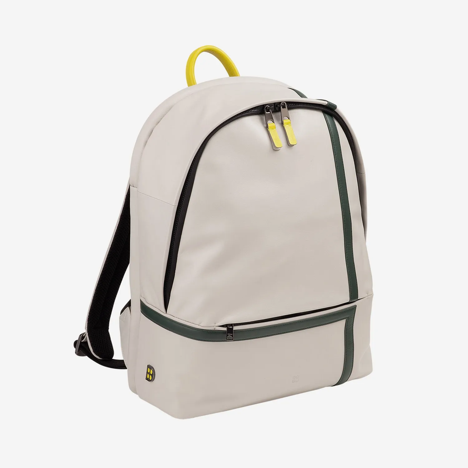 DuDubags Casablanca ryggsekk pearl ekte skinn laptop