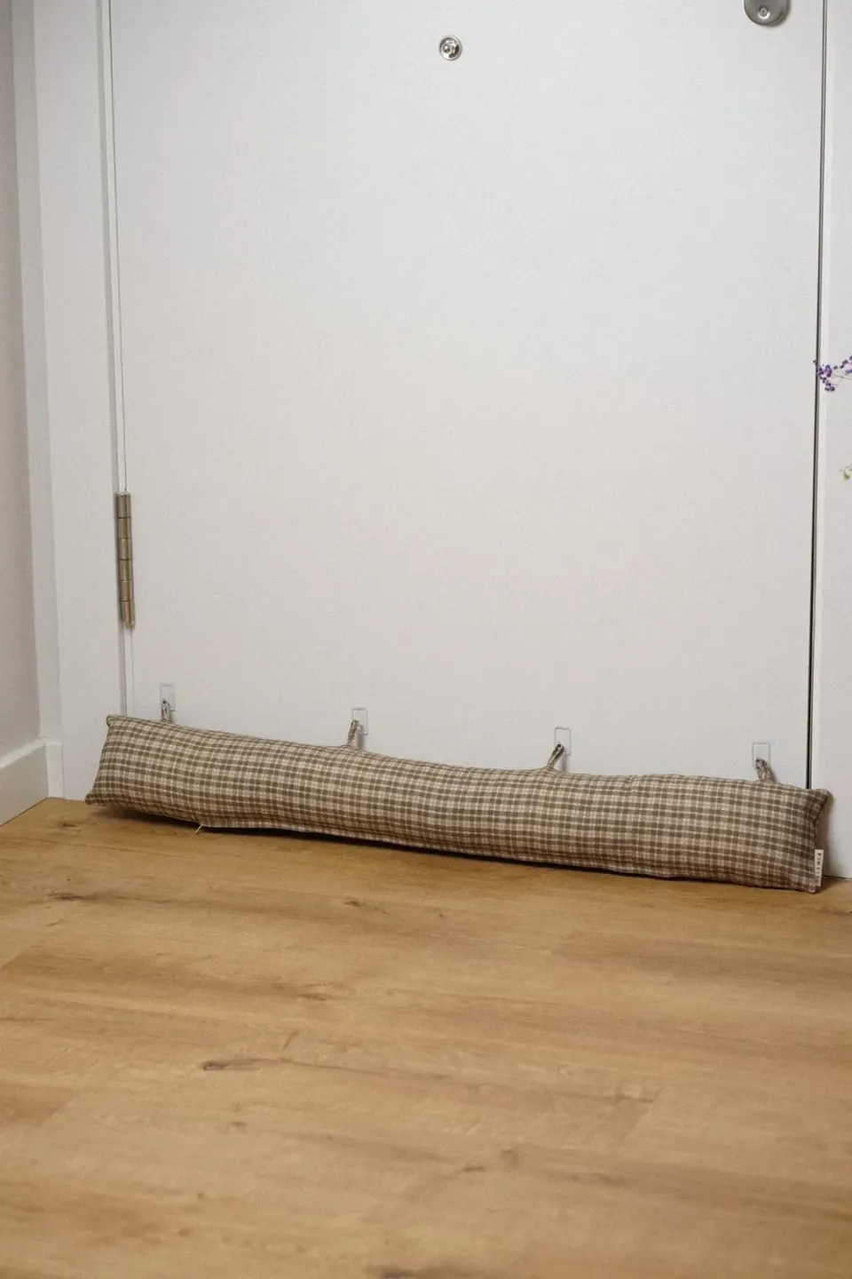 De La Mur Cast trekkstopper 86 cm rutet beige
