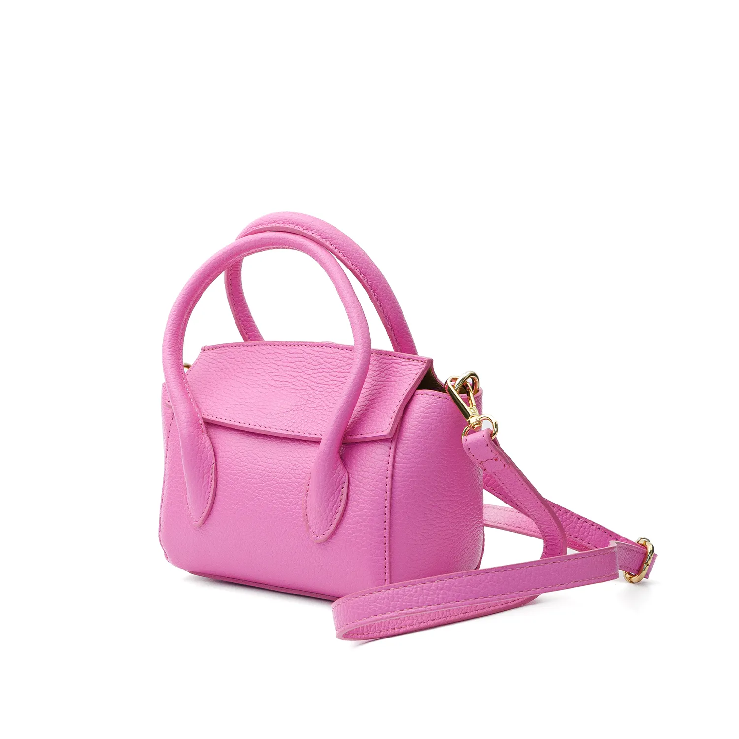 Latalia Bari håndveske rosa skinn 28 cm