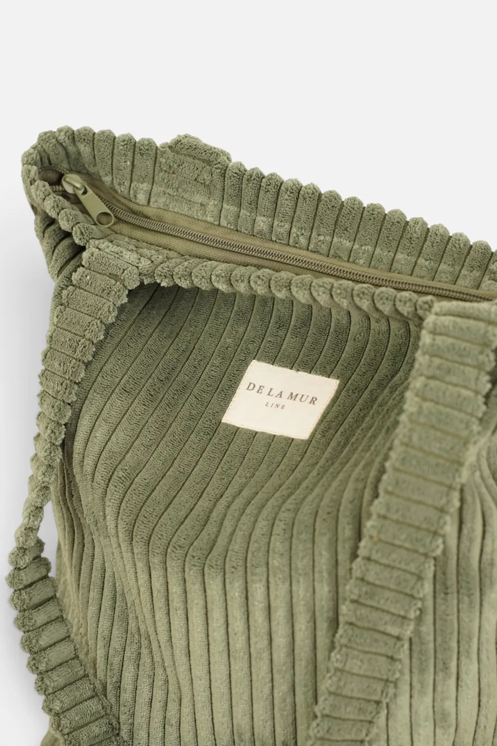 De La Mur Musgo totebag kordfløyel grønn