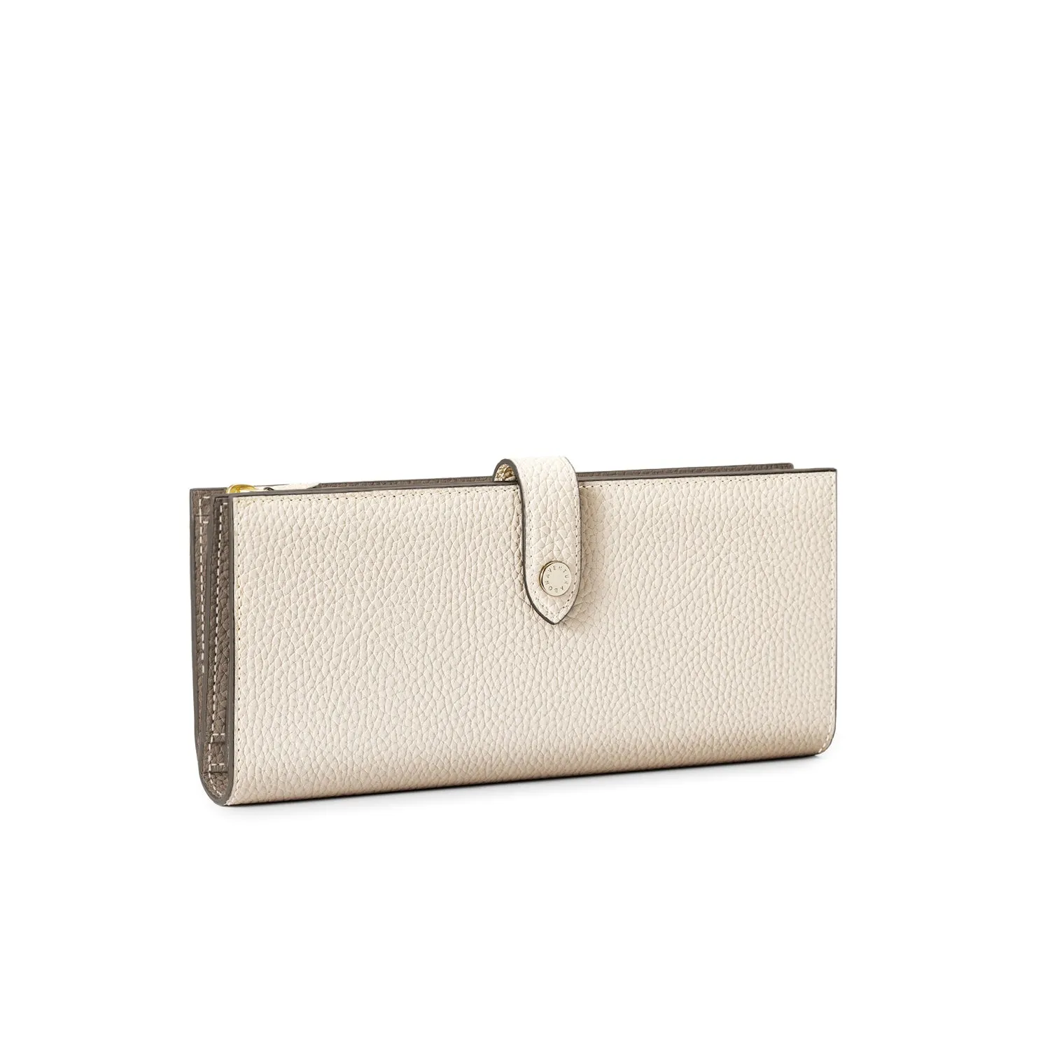 Bonaventura Belted Multi lang lommebok Etoupe Gul skinn