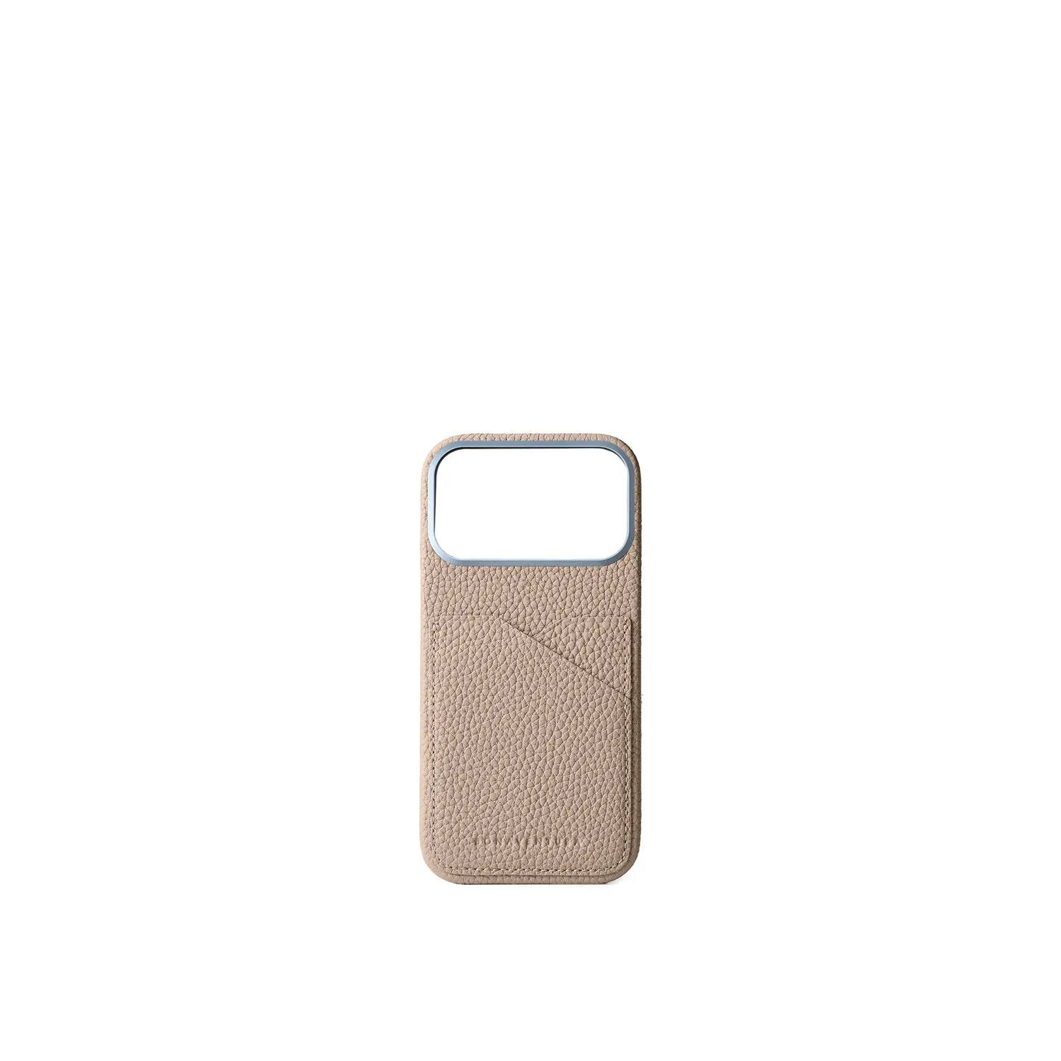 Bonaventura iPhone 18 Pro Max bakdeksel skinn etoupe
