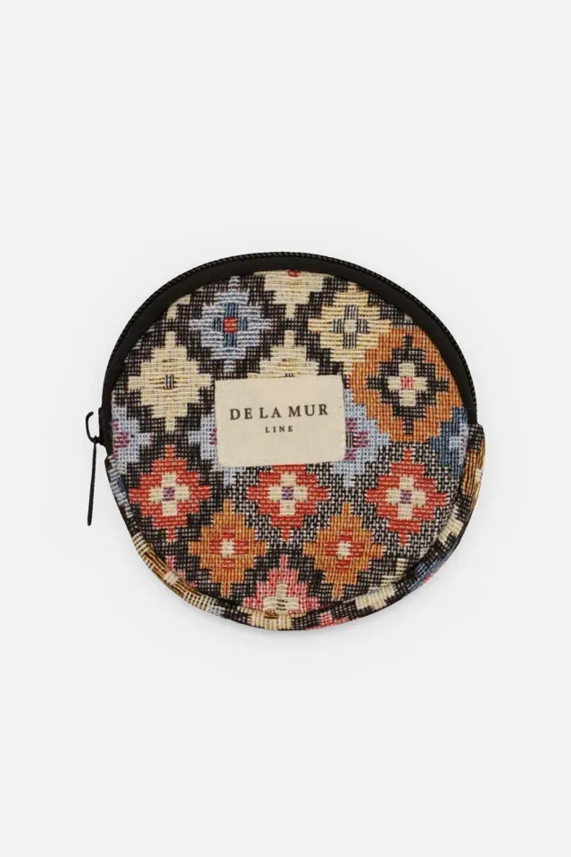 De La Mur Ore rund myntpung jacquard multifarge