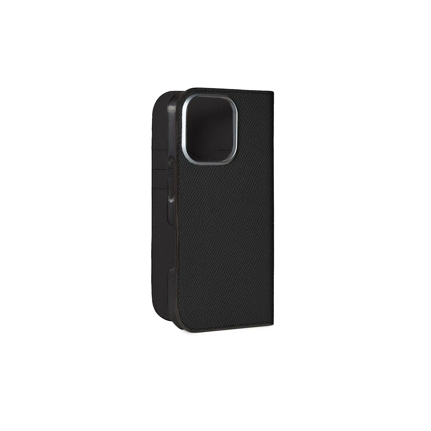 Bonaventura Nobile iPhone 16 Pro dagbokdeksel etoupe skinn