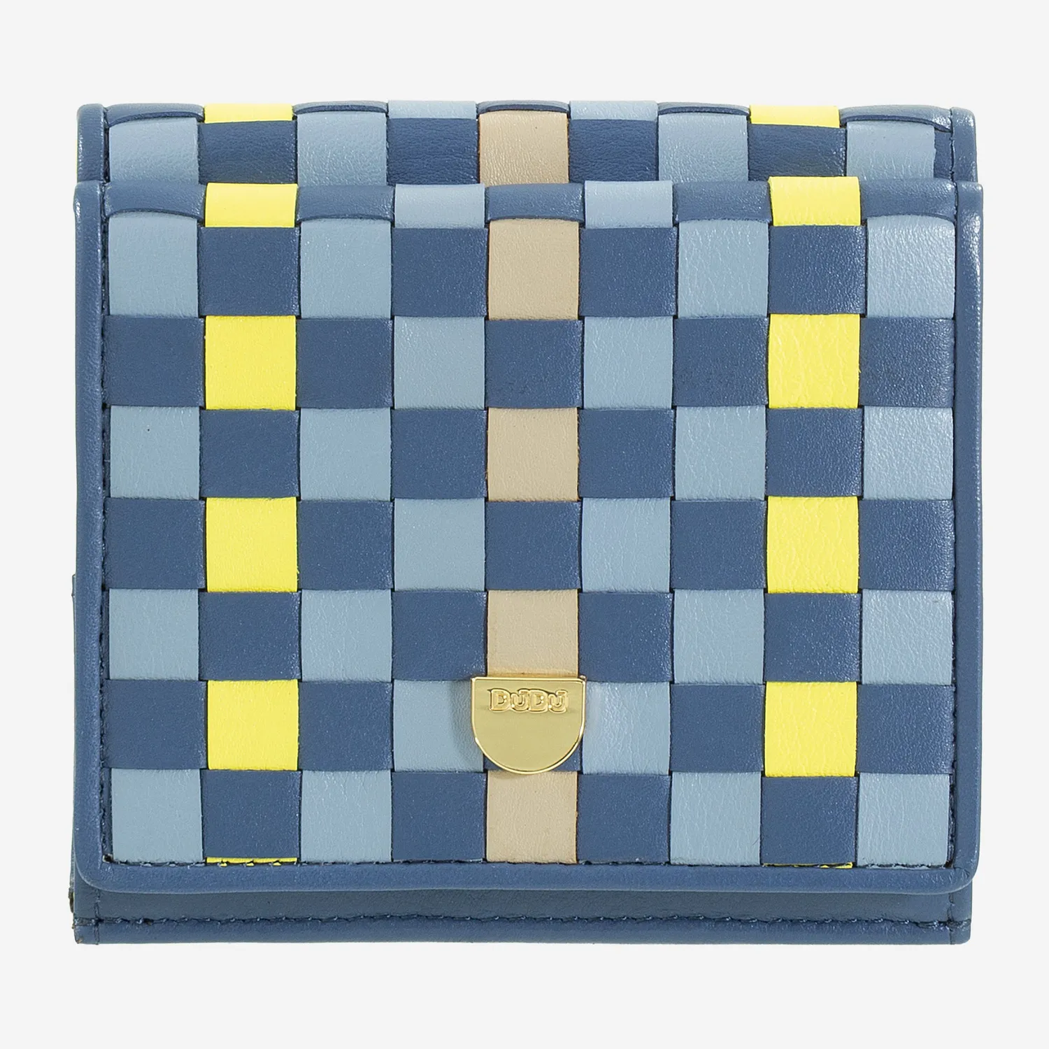 DuDubags Flavio lommebok Black lavender flettet