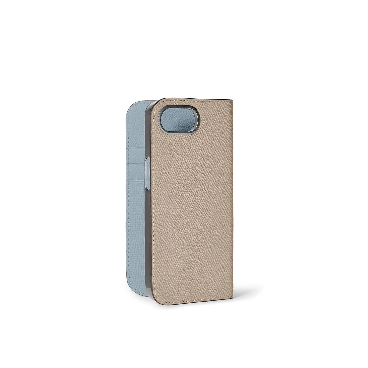 Bonaventura Nobile iPhone 16e/17e dagboketui Greige skinn