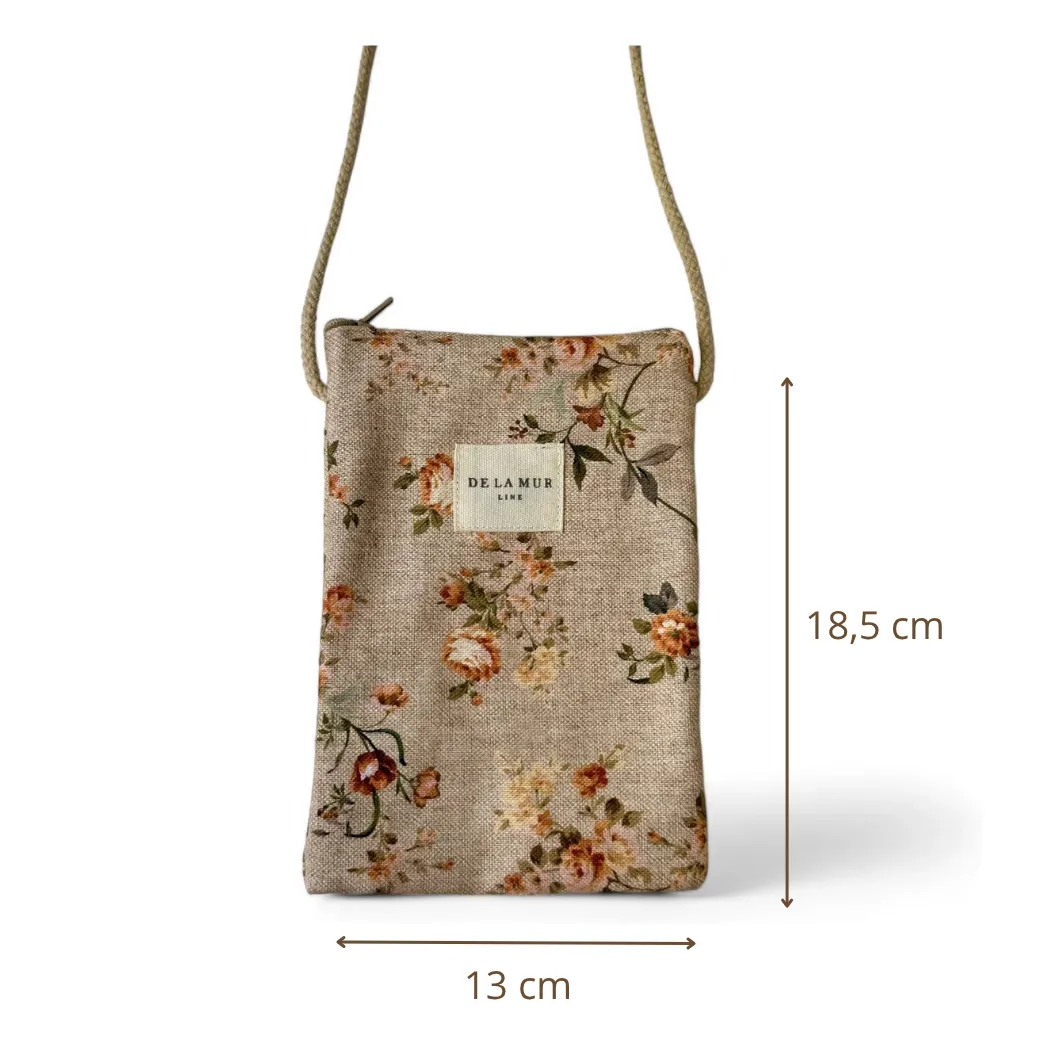 De La Mur Liber mobilveske beige 13x18,5 cm