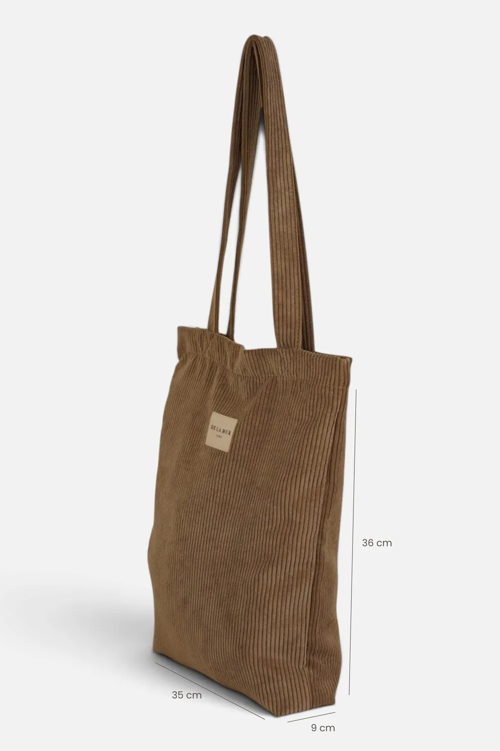 De La Mur Toast totebag 35x36x9 cm beige kord