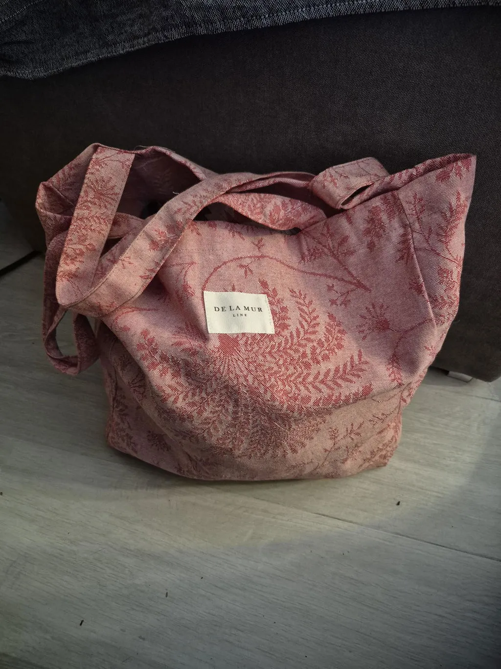 De La Mur Ulha mellomstor tote bag korall blomst