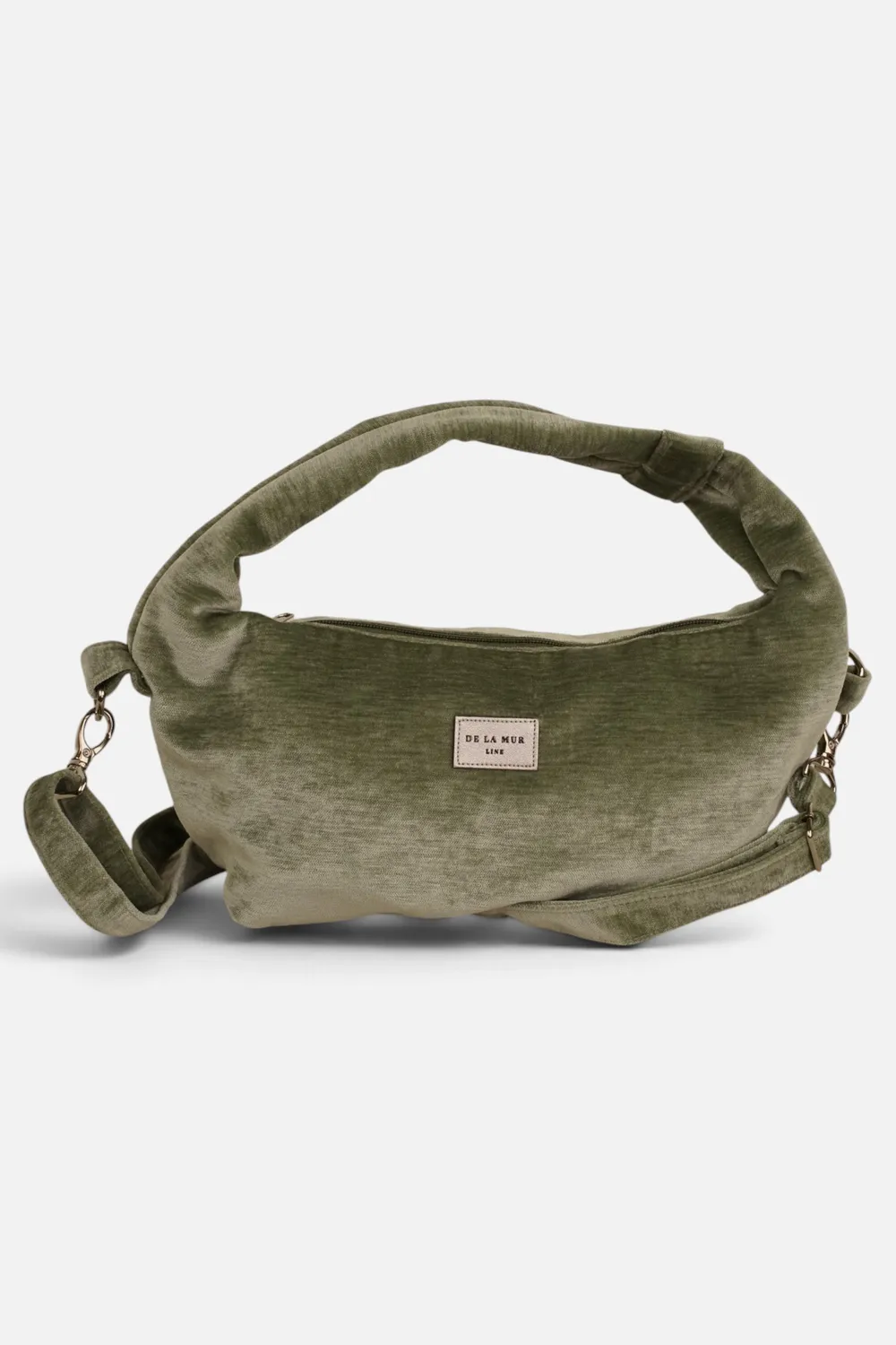 De La Mur Fiesta skulderveske mint fløyel 18x34x12