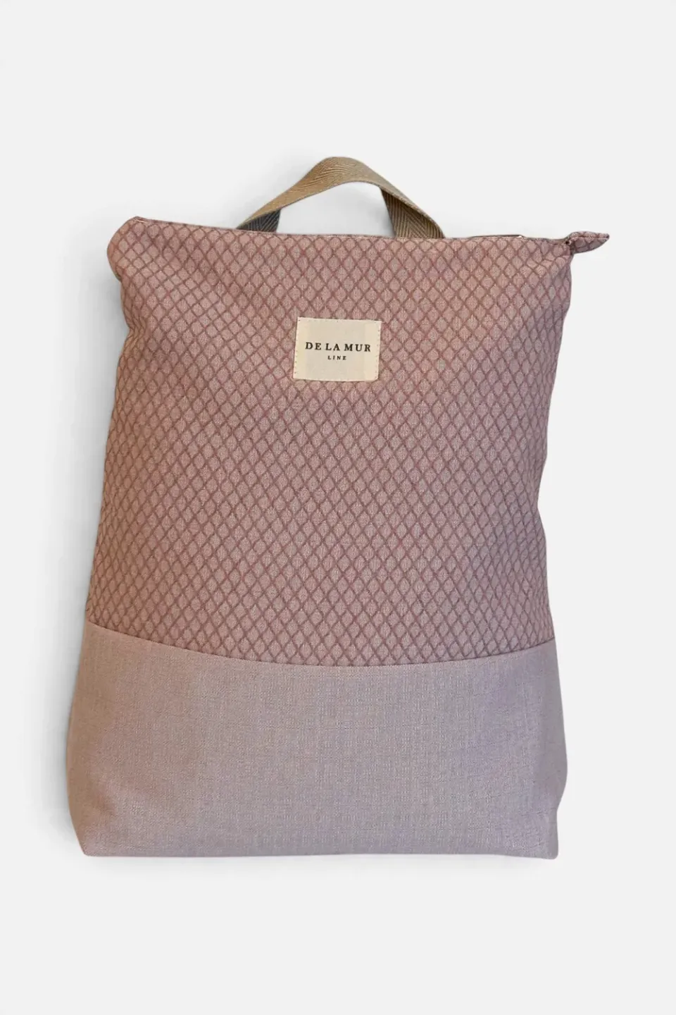 De La Mur Koma ryggsekk rosa 34x42 cm bomull