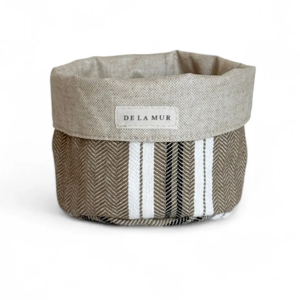 De La Mur Sares kurv liten 12 cm stripet