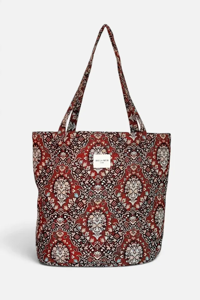 De La Mur Roco Grande shopper stor – retro jacquard