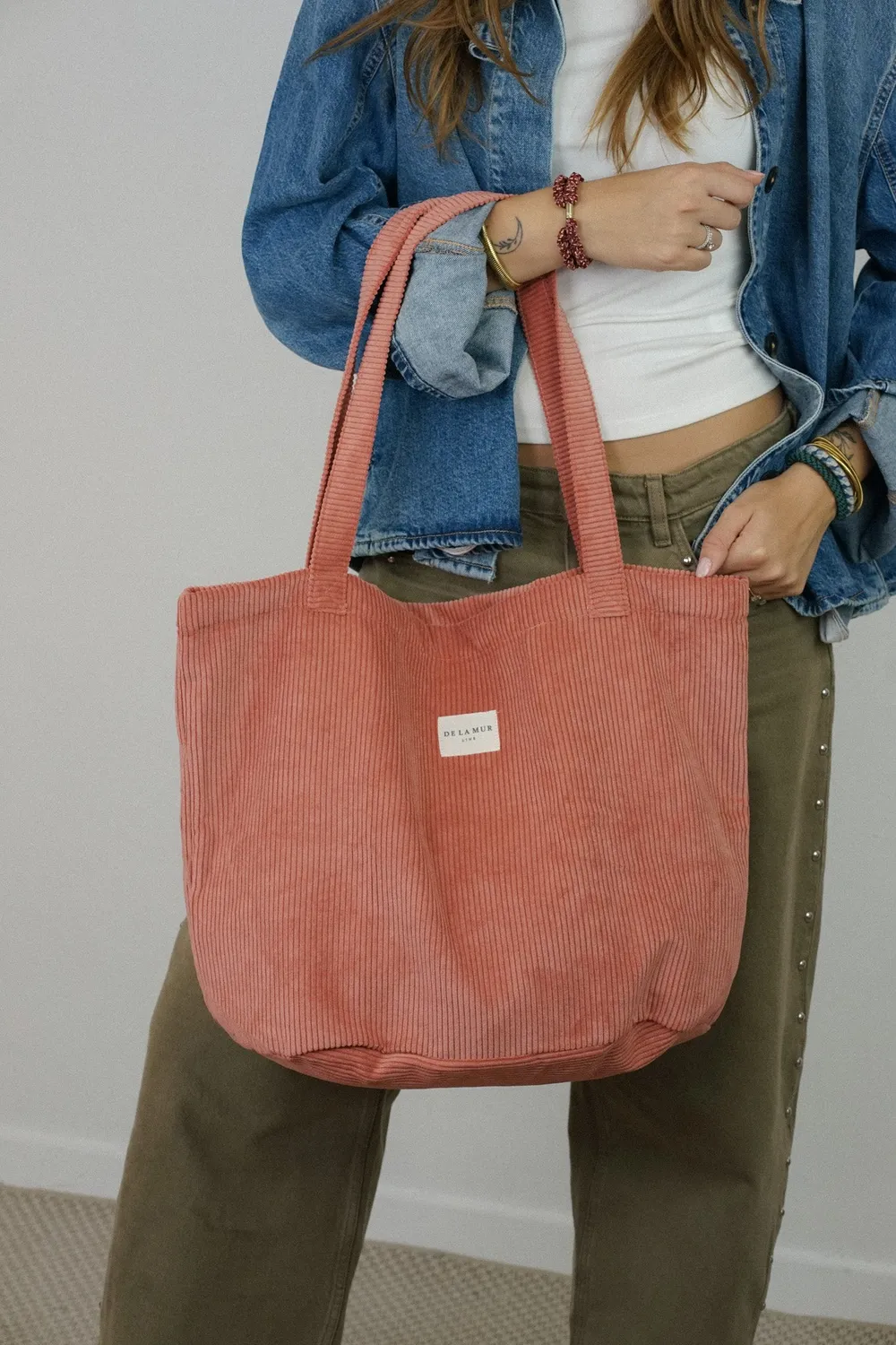 De La Mur Coral shopper med glidelås 51x37x22 cm