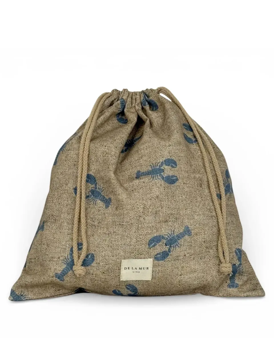 De La Mur Merienda Lob handlenett beige 35x33 cm hummer