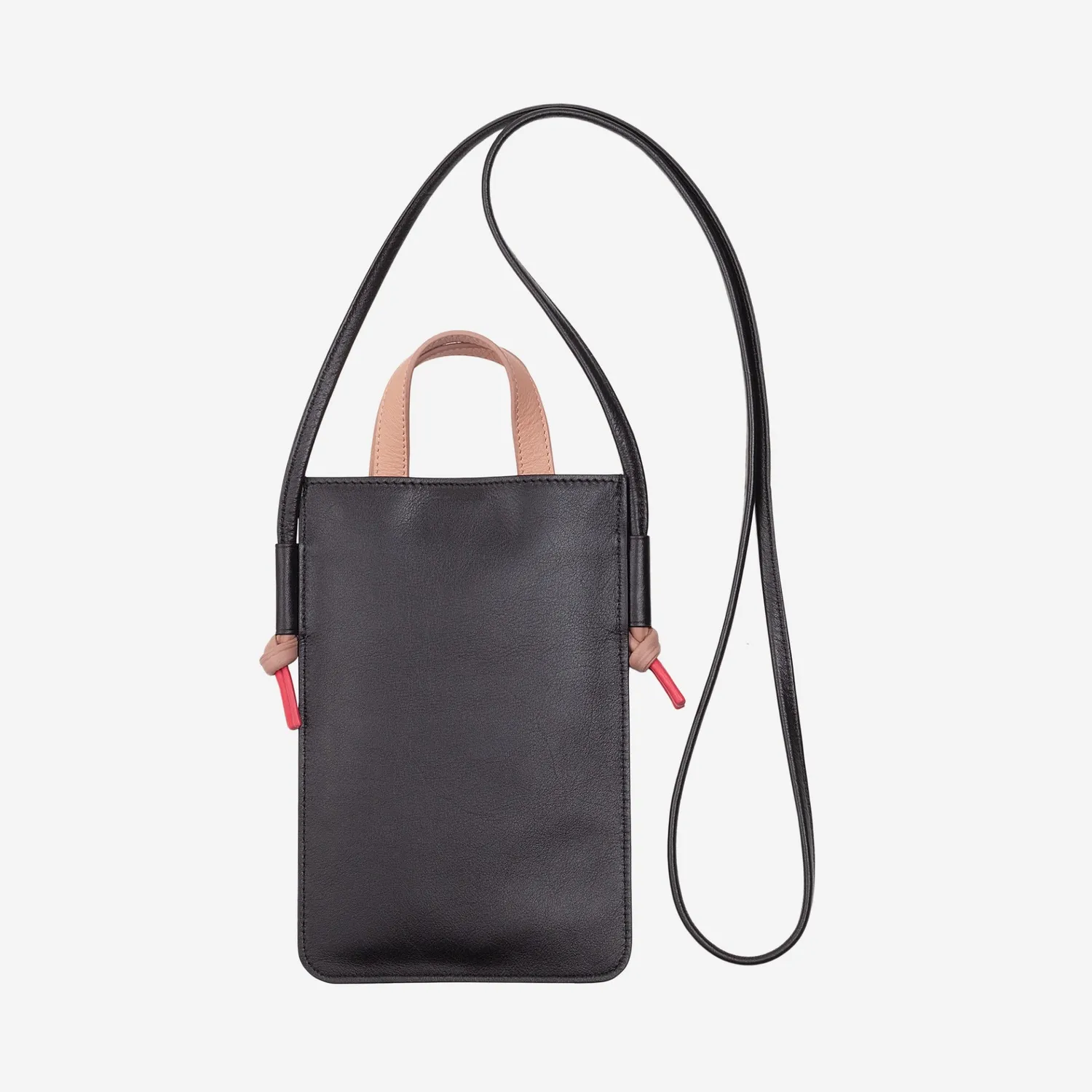 DuDubags Faro mobilveske deep purple ekte skinn