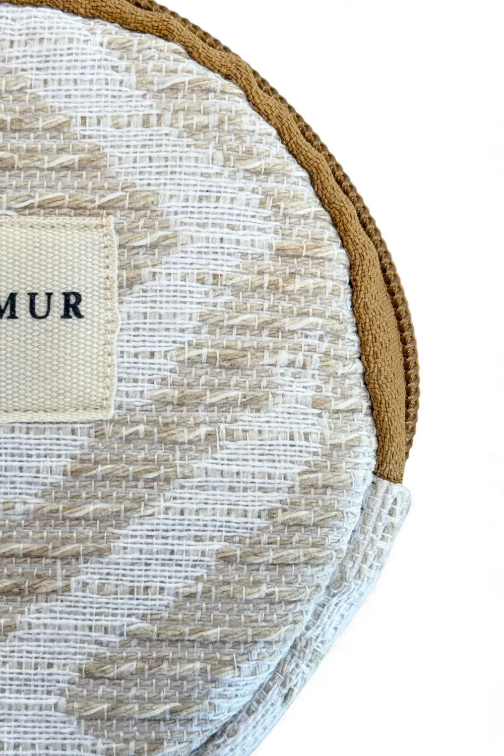 De La Mur Campo myntpung rund beige 10,5 cm