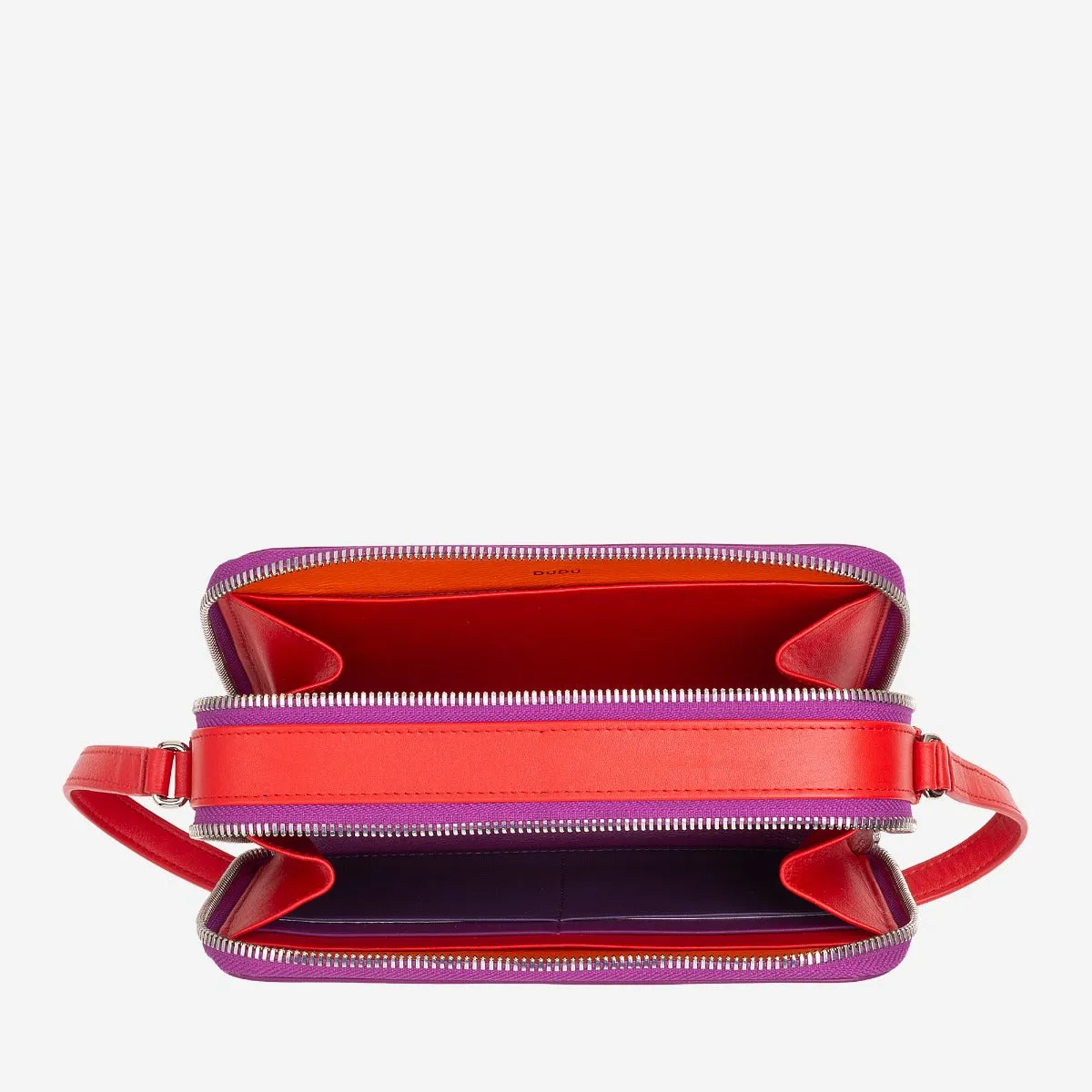 DuDubags Inès mini skulderveske flamingo pink nappa