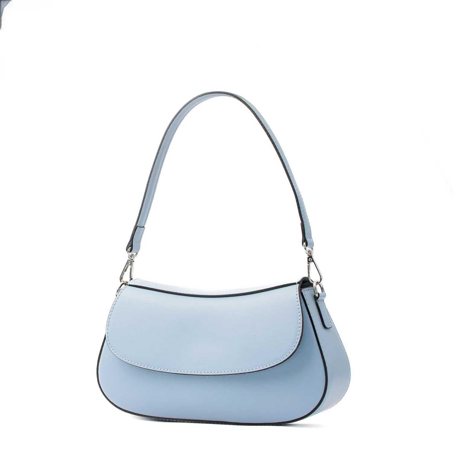 Latalia Rimini veske lyseblå skinn 27 cm