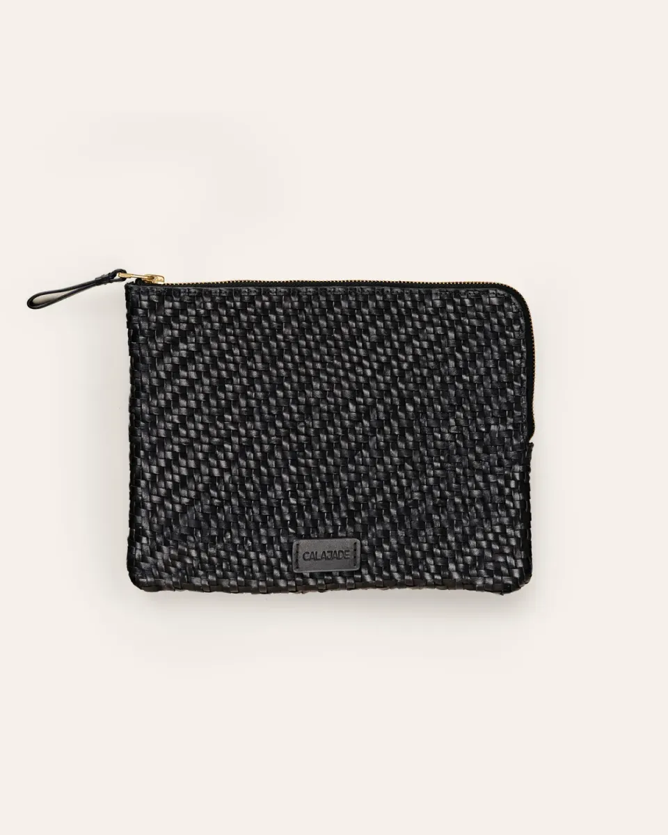 Cala Jade Batu S pouch black clutch skinn