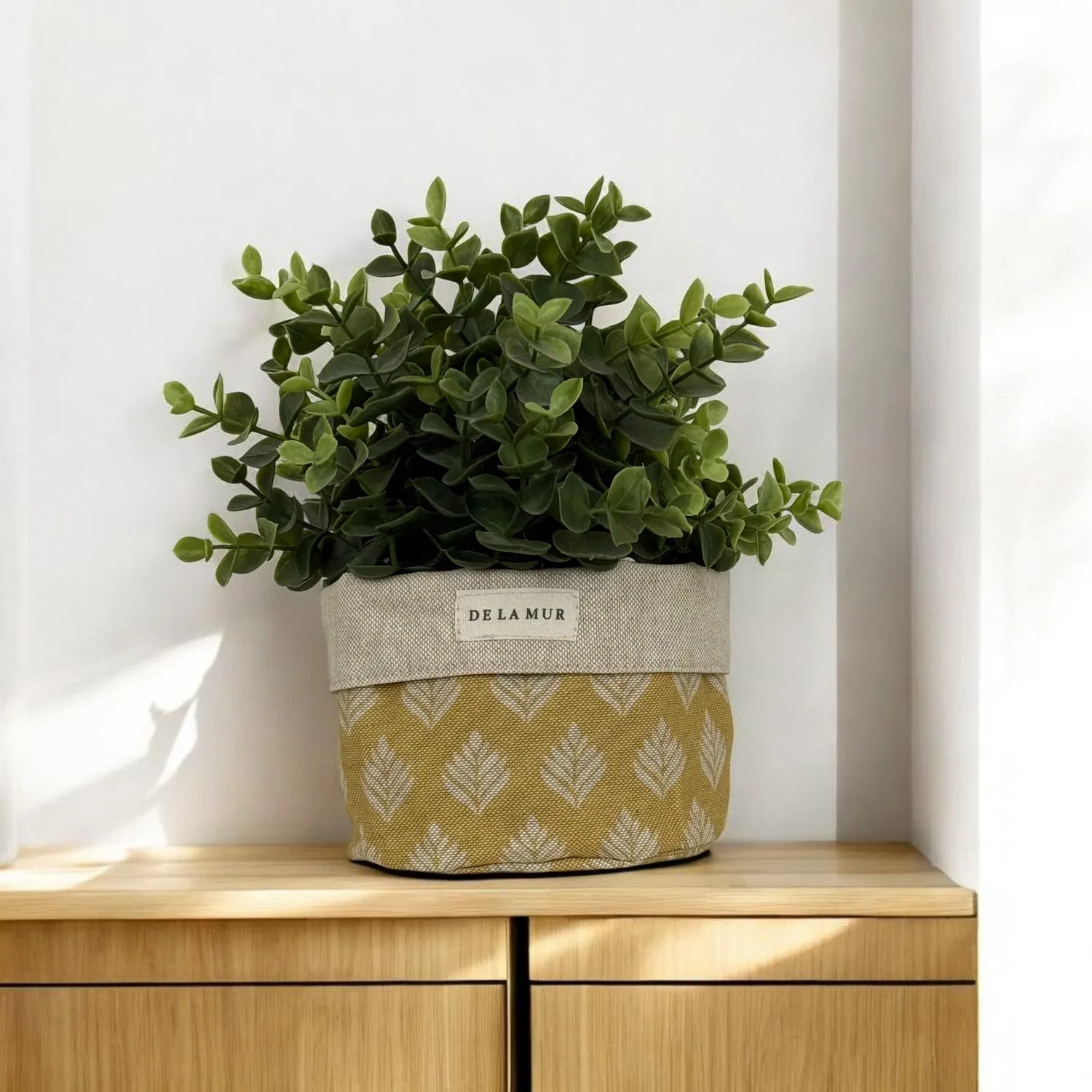 De La Mur Dande oppbevaringskurv sennepsblomst 11,5 cm
