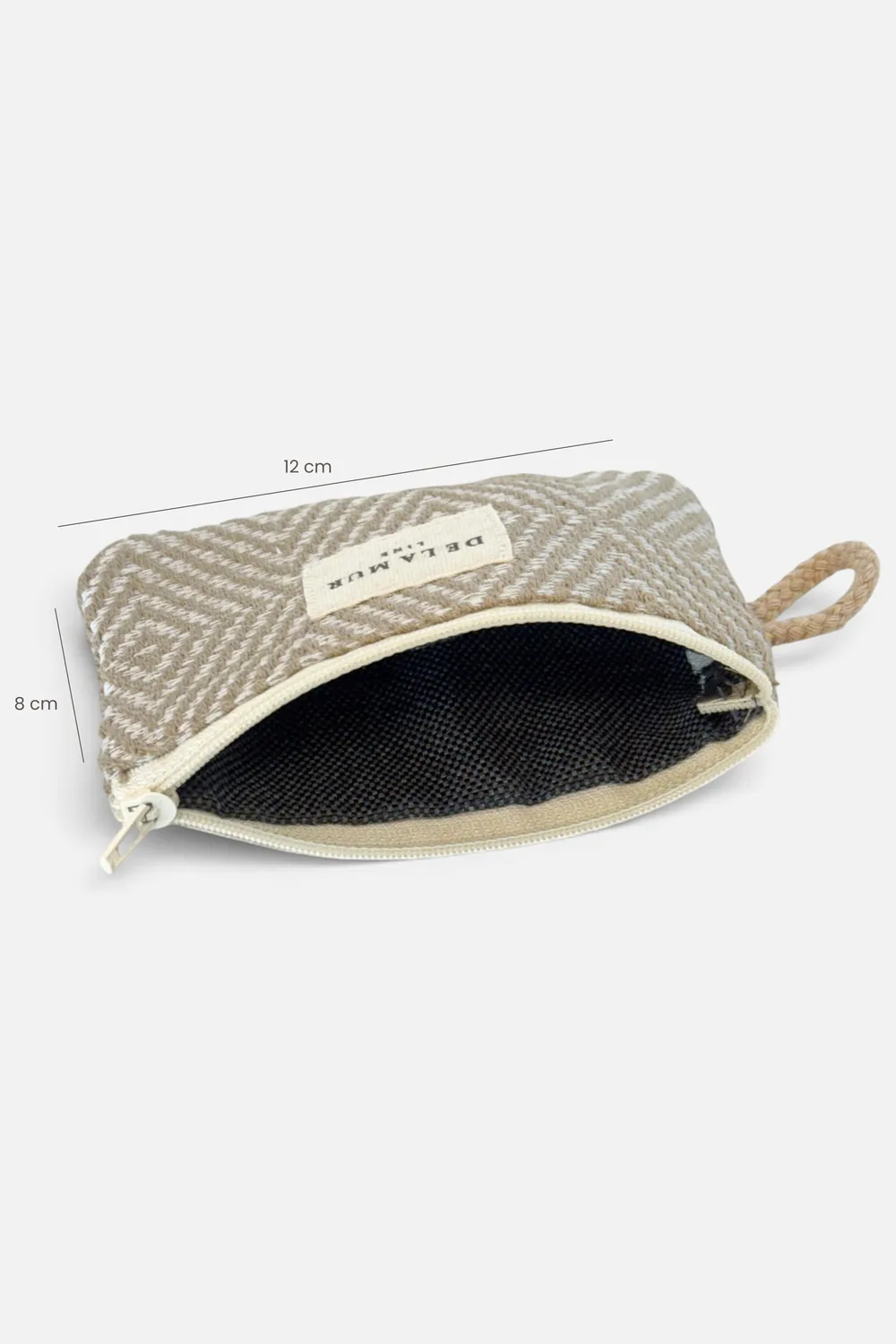 De La Mur Arena myntpung beige 12x8 cm