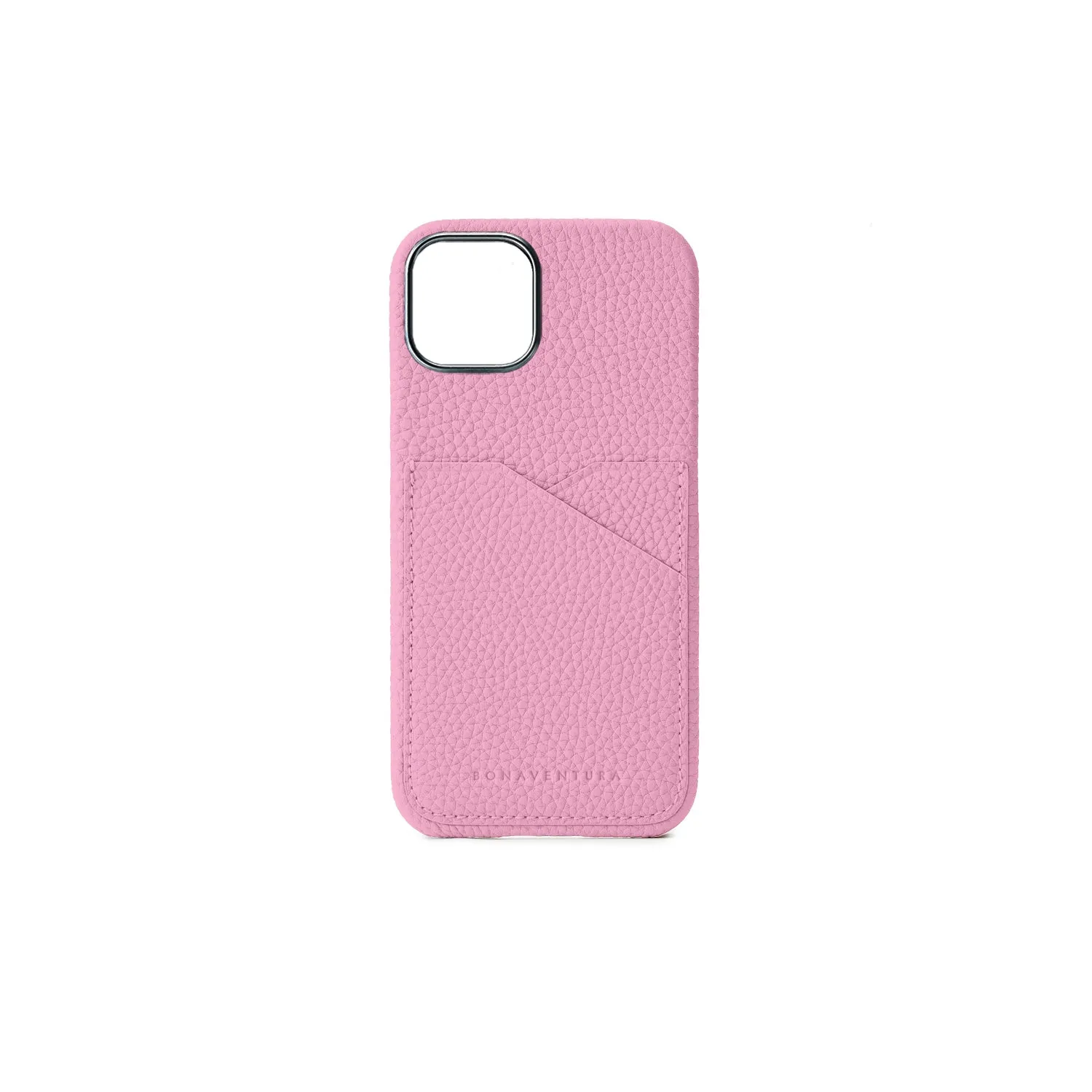 Bonaventura iPhone 15 baksideetui krympeskinn svart