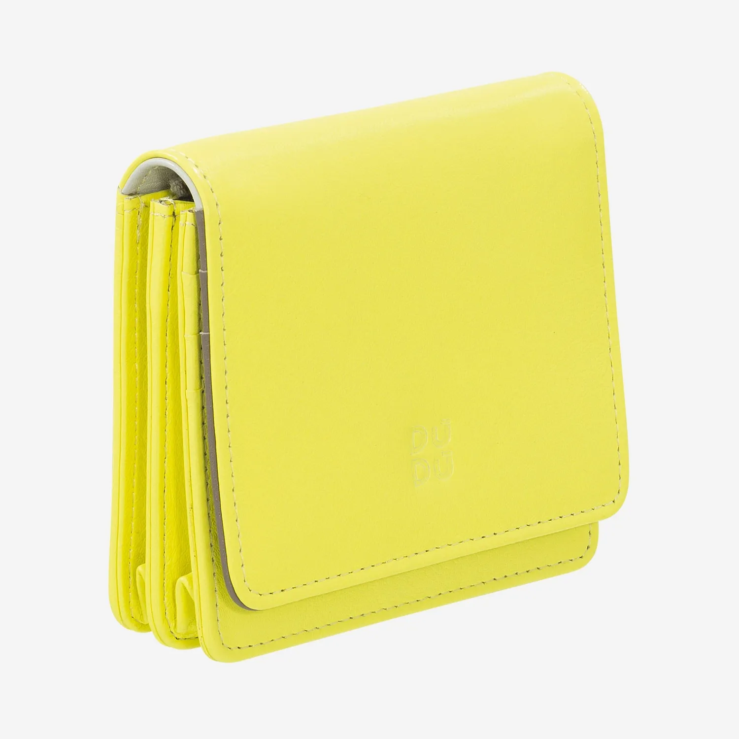 DuDubags Flores lommebok sitrusgul – smal skinn