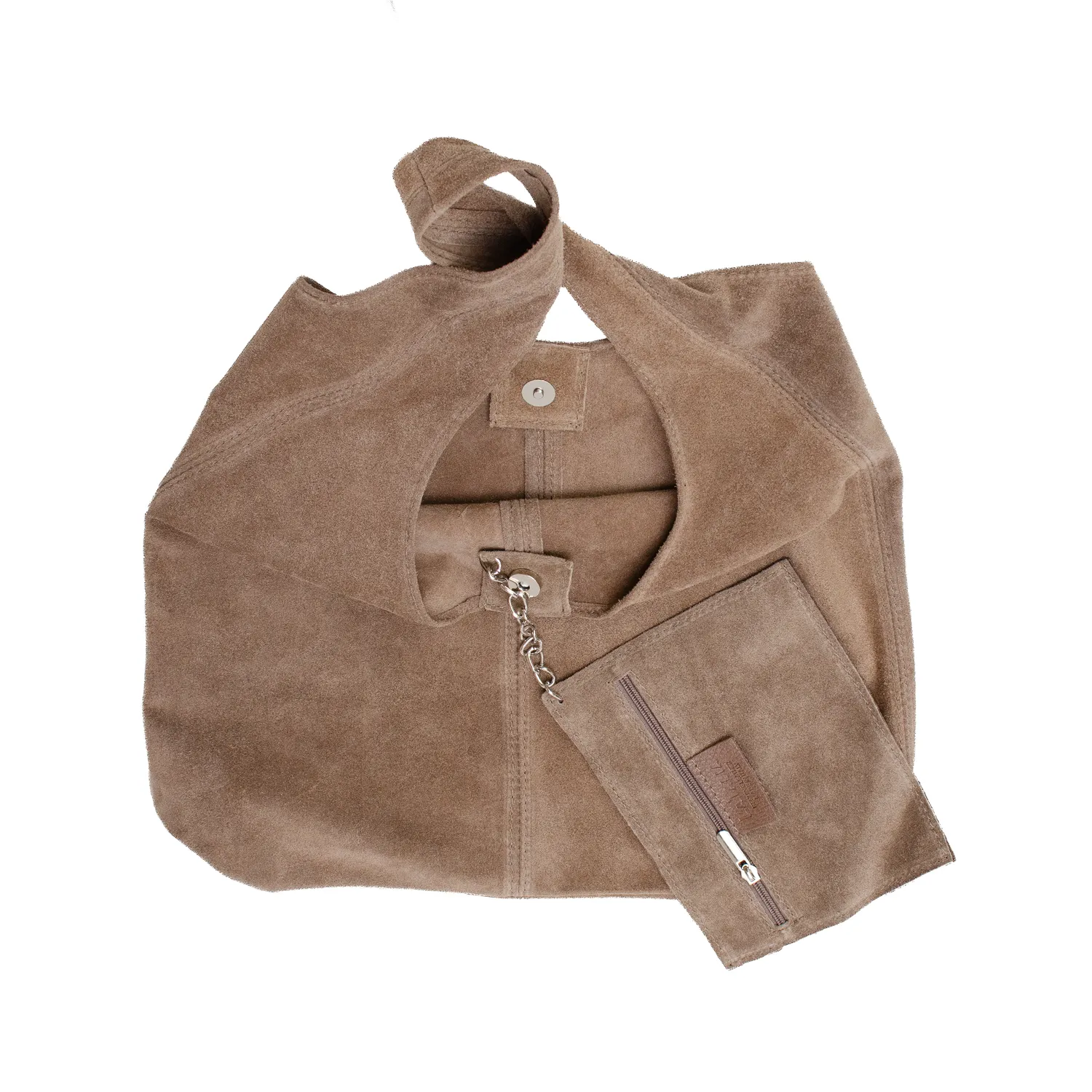 Latalia Terni shopper semsket taupe 60 cm