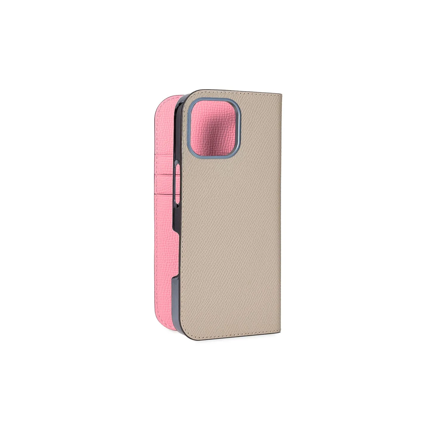 Bonaventura Nobile iPhone 16 dagboketui skinn etoupe