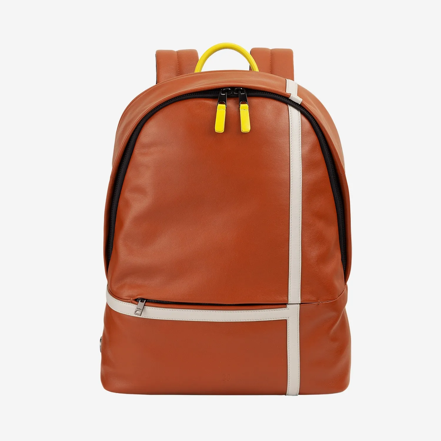 DuDubags Casablanca ryggsekk pearl ekte skinn laptop