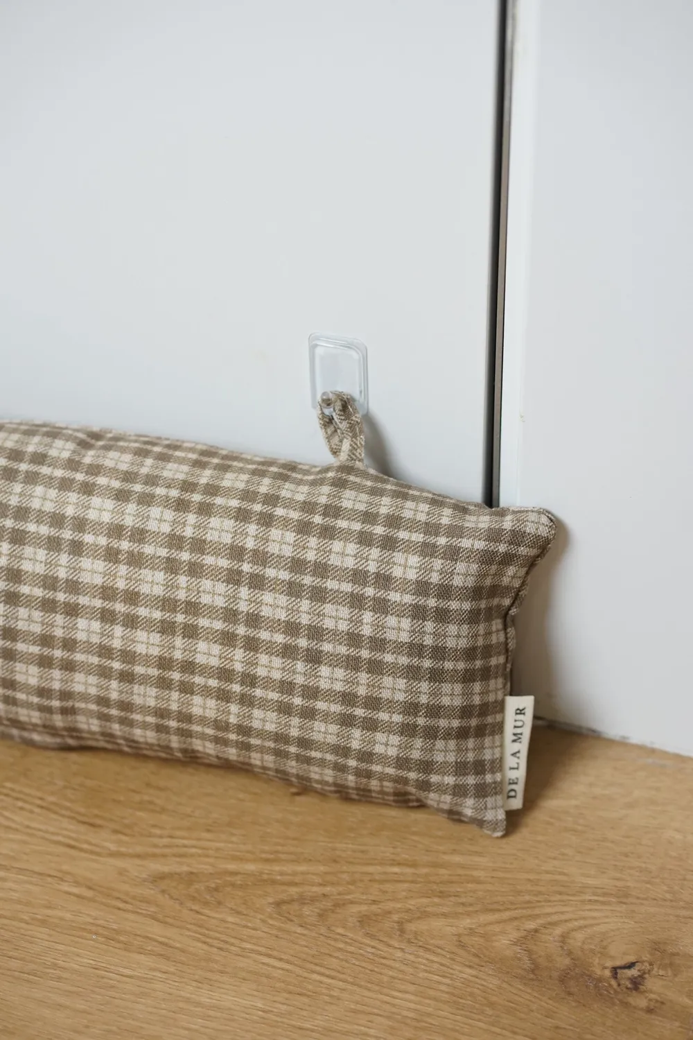De La Mur Cast trekkstopper 86 cm rutet beige